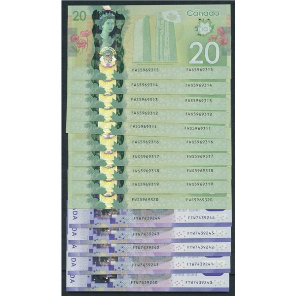 Bank of Canada $10 & $20 Commemorative Polymer Notes