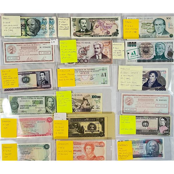 Foreign Banknotes - Lot of 86