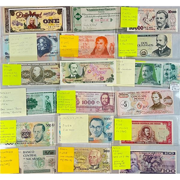 Foreign Banknotes - Lot of 139