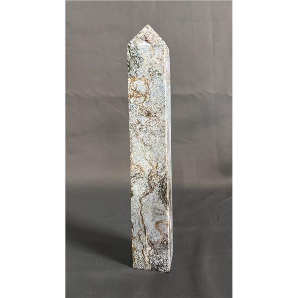 NATURAL STONE TOWER: APPROX. 13" TALL