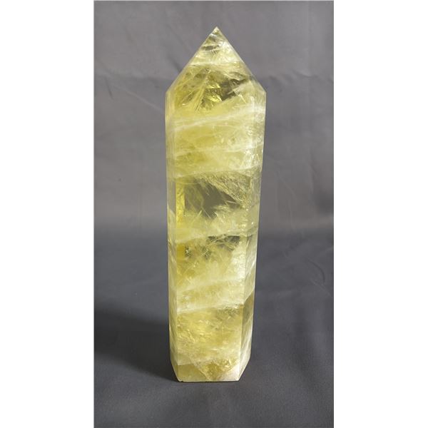 CITRINE CRYSTAL TOWER: APPROX. 10" TALL
