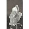 Image 3 : CLEAR SELENITE CRYSTAL ON STAND: CRYSTAL IS APPROX. 7"W X 4"T