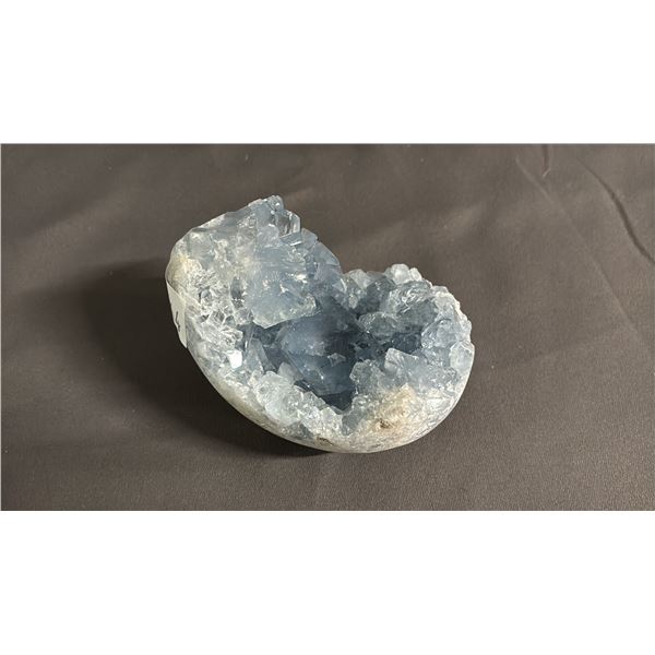 BLUE CELESTITE GEODE CLUSTER