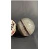 Image 5 : FLUORITE, MOONSTONE, GOLDEN HEALER QUARTZ & MONEY AGATE SPHERES: 2" - 2.5"