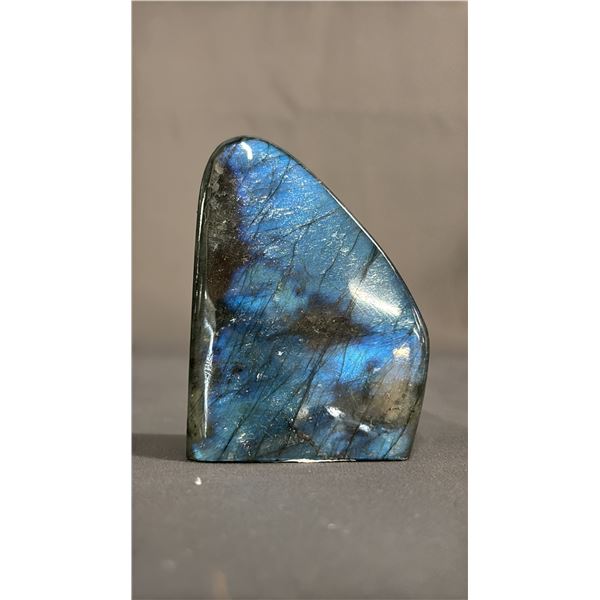 POLISHED LABRADORITE STONE: APPROX. 3" TALL X 2" WIDE