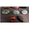 Image 4 : COLLECTION OF ASSORTED POLISHED RHODONITE, TIGER'S EYE, TURQUOISE & MORE