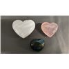 Image 3 : COLLECTION OF RAINBOW OBSIDIAN, WHITE AGATE, ROSE QUARTZ & MORE