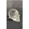 Image 2 : CARVED CLEAR QUARTZ SKULL: APPROX. 3" TALL