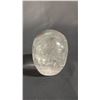 Image 3 : CARVED CLEAR QUARTZ SKULL: APPROX. 3" TALL