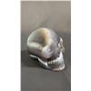 Image 2 : CARVED AGATE GEODE SKULL: APPROX. 3" TALL