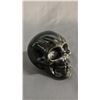 Image 2 : CARVED BLACK OBSIDIAN SKULL: APPROX. 3" TALL