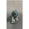 Image 3 : CARVED MOSS AGATE LION: APPROX. 8" LONG X 4" TALL