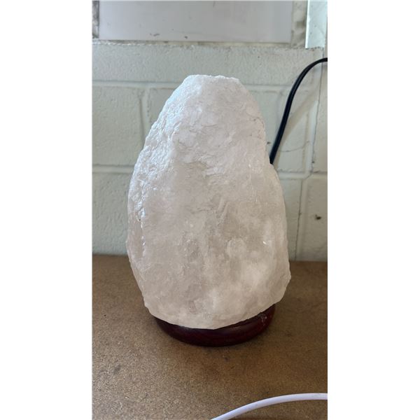 HIMALAYAN WHITE SALT LAMP WITH DIMMER SWITCH