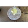 Image 2 : 1.5" QUARTZ CRYSTAL SPHERE ON WOOD LED ILLUMINATED BASE: SELECTABLE LIGHT COLOURS & MODES