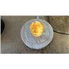 Image 3 : 1.5" QUARTZ CRYSTAL SPHERE ON WOOD LED ILLUMINATED BASE: SELECTABLE LIGHT COLOURS & MODES