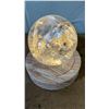Image 3 : 3" QUARTZ CRYSTAL SPHERE ON WOOD LED ILLUMINATED BASE: SELECTABLE LIGHT COLOURS & MODES