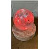Image 4 : 3" QUARTZ CRYSTAL SPHERE ON WOOD LED ILLUMINATED BASE: SELECTABLE LIGHT COLOURS & MODES