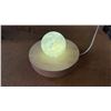 Image 2 : 1.5" QUARTZ CRYSTAL SPHERE ON WOOD LED ILLUMINATED STAND: USB POWER CORD