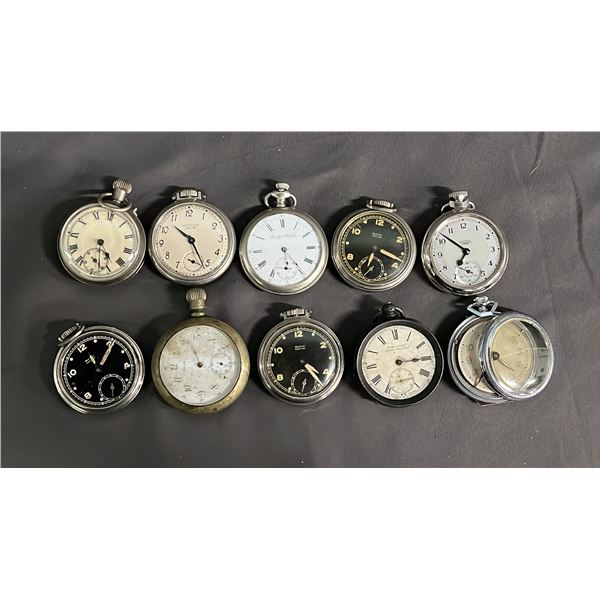 (10) ASSORTED VINTAGE POCKET WATCHES