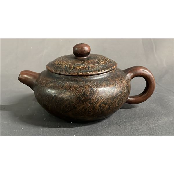 PURPLE CLAY TEAPOT