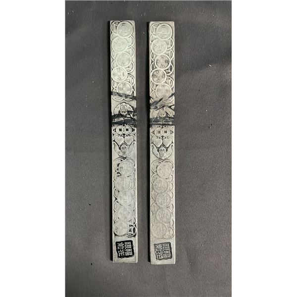 PAIR OF SCHOLAR PAPER WEIGHTS