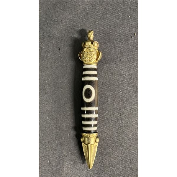 SINO-TIBETAN DZI BEAD PENDANT