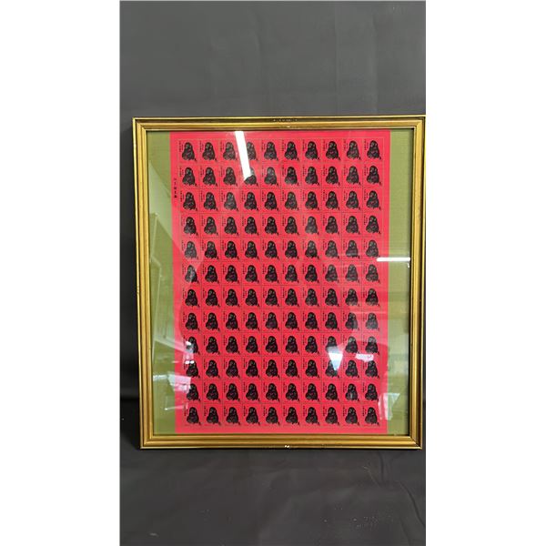 FRAMED YEAR OF THE MONKEY STAMP COLLECTION