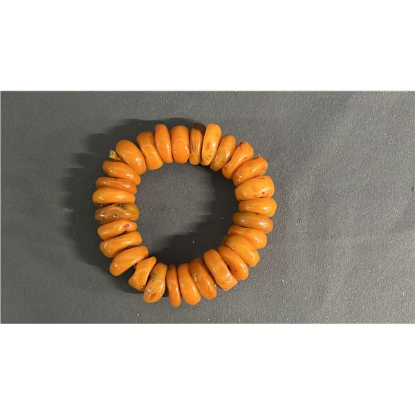 NEPAL BEESWAX DISC BRACELET