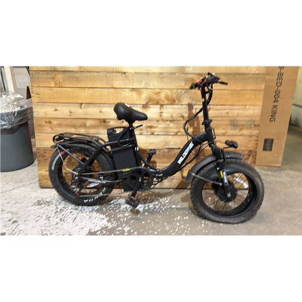 WILDE WAY 7 SPEED FOLDING E-BIKE WITH BATTERY (NO KEY, NO CHARGER, UNKNOWN WORKING CONDITION)
