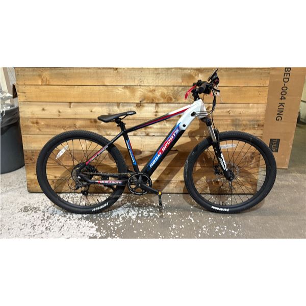 *POWERS ON* RBSM SPORTS MUD ADDER ELECTRIC ASSIST 9 SPEED E-BIKE WITH BATTERY (NO CHARGER, NO KEY,