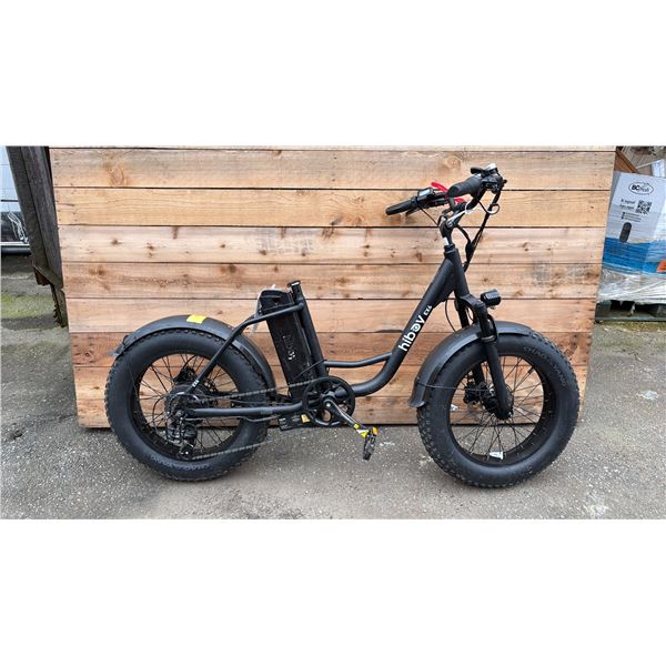 HIBOY EX6 7 SPEED E-BIKE WITH BATTERY (NO CHARGER, NO KEY, BATTERY HAS EXPOSED WIRING, NO SEAT)