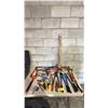 Image 1 : ASSORTED TOOLS INCLUDING; BOLT CUTTERS, PRY BARS, AXES & MORE
