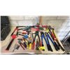 Image 2 : ASSORTED TOOLS INCLUDING; BOLT CUTTERS, PRY BARS, AXES & MORE