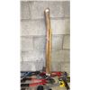 Image 3 : ASSORTED TOOLS INCLUDING; BOLT CUTTERS, PRY BARS, AXES & MORE