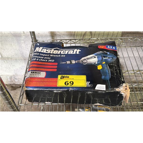MASTERCRAFT 1/2" 3KO IMPACT WRENCH KIT