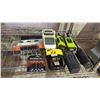 Image 1 : ASSORTED ITEMS INCLUDING; RADIOS, DURACELL AA BATTERIES, POWER BANK & LABEL MAKER