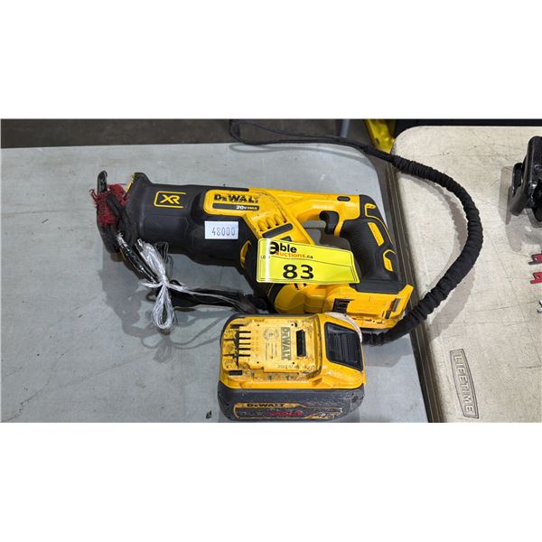 *TESTED WORKING* DEWALT XR CORDLESS RECIPROCATING SAW WITH BATTERY