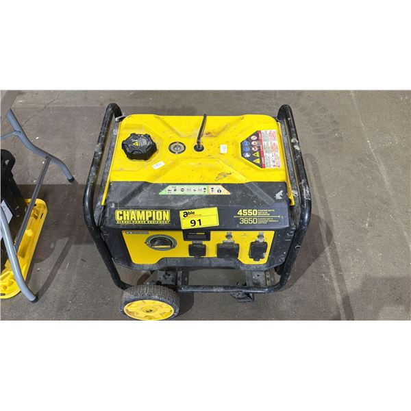 CHAMPION 4550 WATTS PORTABLE GAS GENERATOR