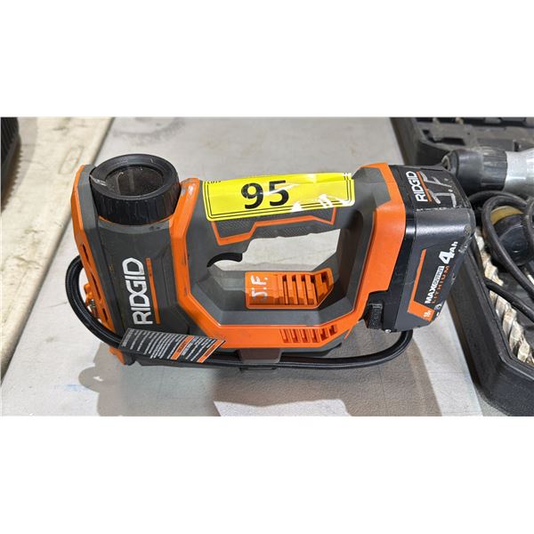 *TESTED WORKING* RIDGID CORDLESS AIR PUMP WITH BATTERY