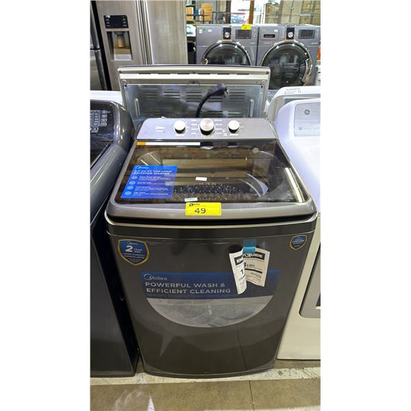 MIDEA BLACK TOP LOAD AGITATOR CLOTHES WASHER