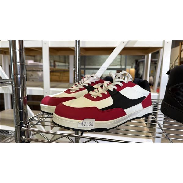 ECKO PACK MEN'S RED AND WHITE SNEAKERS SIZE-13