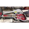 Image 1 : VINTAGE JAPANESE MADE  HOLLOW BODY ELECTRIC GUITAR WITH CASE