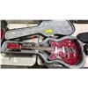 Image 2 : VINTAGE JAPANESE MADE  HOLLOW BODY ELECTRIC GUITAR WITH CASE
