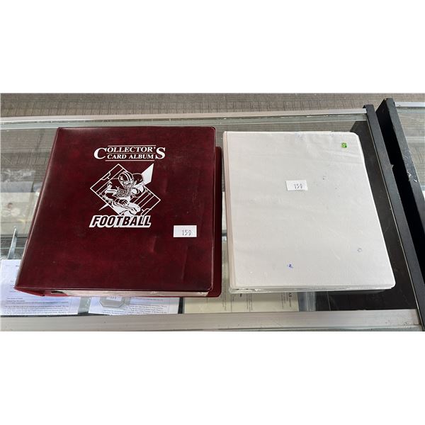 (2) ALBUMS OF ASSORTED FOOTBALL, HOCKEY CARDS & POKEMON CARDS