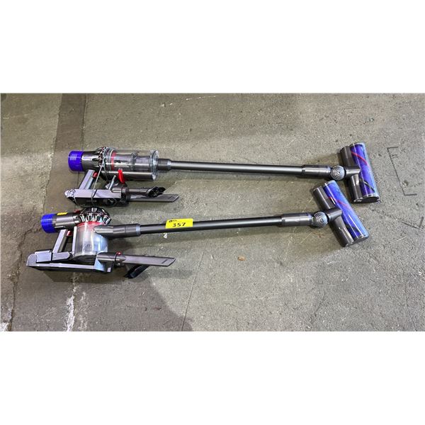 (2) DYSON CORDLESS STICK VACUUM CLEANERS (WORKING CONDITION UNKNOWN)
