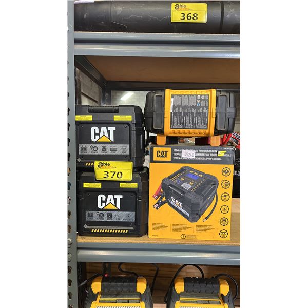 (3) CAT POWER STATIONS AND CAT 2500 AMP LITHIUM JUMP STARTER