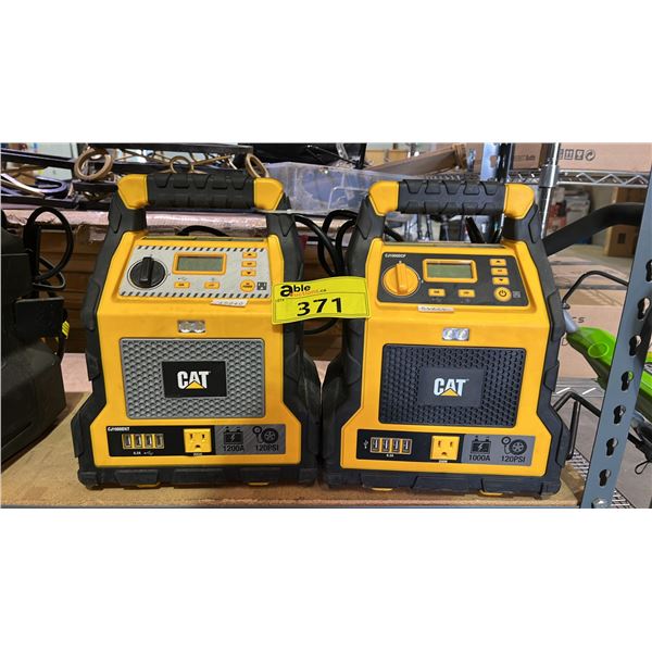 (2) CAT POWER STATIONS / JUMP STARTER (UNKNOWN WORKING CONDITION, MAY BE MISSING PARTS & PIECES)