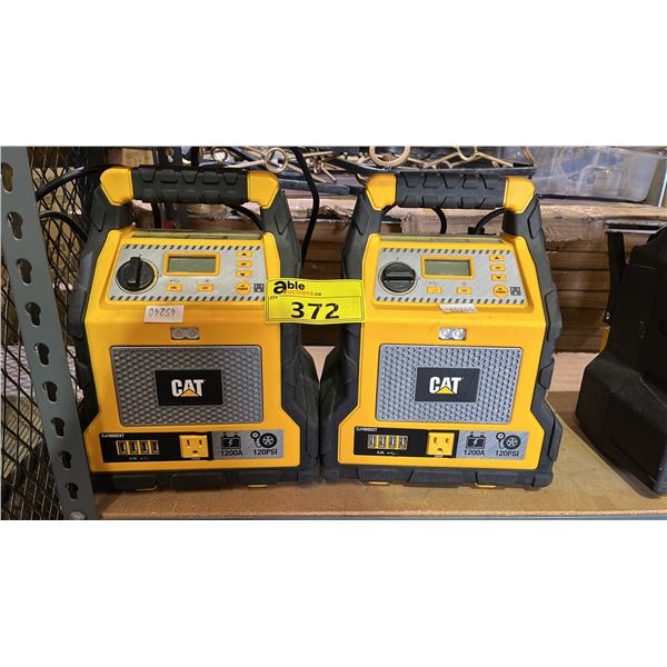(2) CAT POWER STATIONS / JUMP STARTER (UNKNOWN WORKING CONDITION, MAY BE MISSING PARTS & PIECES)