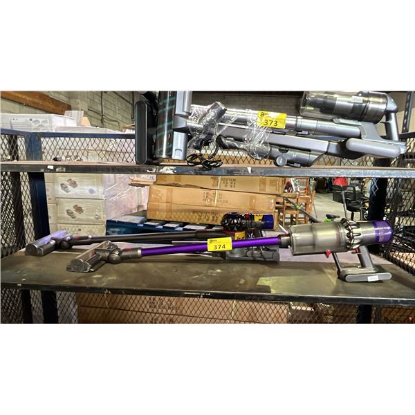 (2) DYSON CORDLESS STICK VACUUM CLEANERS (WORKING CONDITION UNKNOWN)