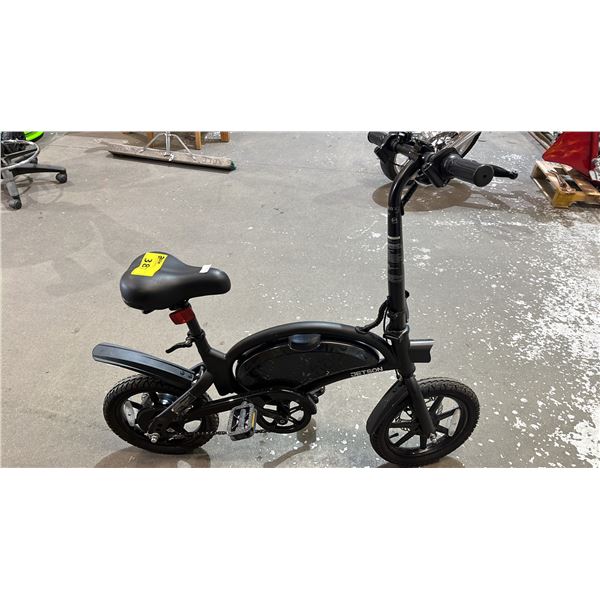 JETSON BLACK ELECTRIC BIKE - *NO CHARGER/WORKING CONDITION UNKNOWN/MAY BE MISSING PARTS & OR PIECES*
